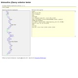 Interactive jQuery selector tester