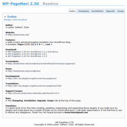 ページナビゲーションプラグイン WP-PageNavi